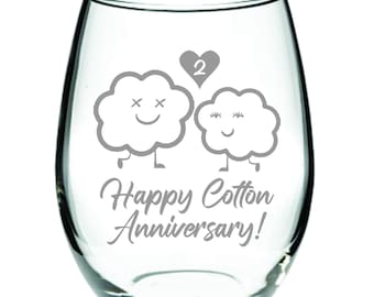 Cotton Anniversary, 2nd Anniversary, Cotton Anniversary, Husband Wife Anniversary Gift, Happy 2nd Anniversary, Funny Second Wedding Gift