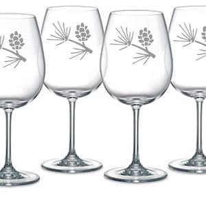 Pinecone Glassware FREE Personalization