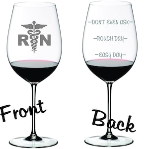 RN Nurse Glass FREE Personalization