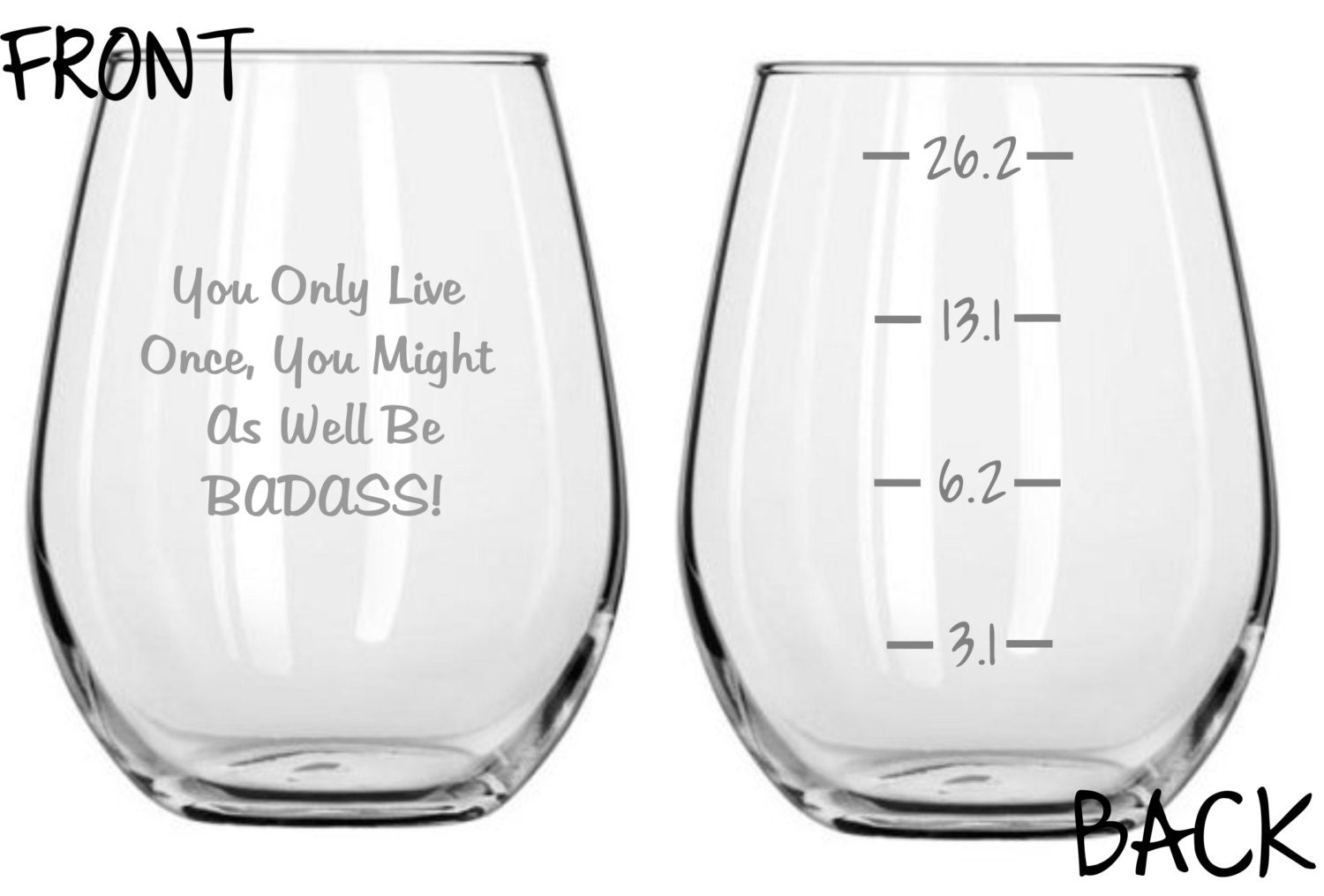 Running glass. Running glass