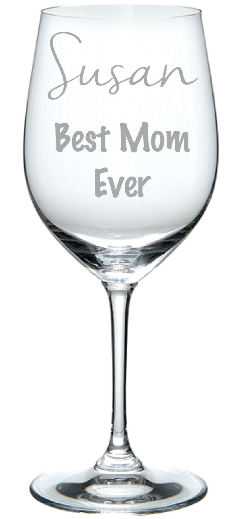 Etched Personalized Best Mom Ever Glass Great Gift for Any Etsy