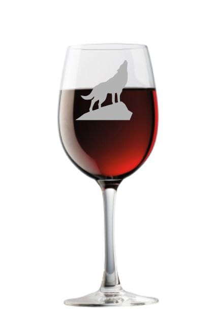 Wolf Glass, Free Personalization, Cabin Lodge Decor, Wolf Lover