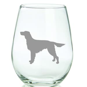Irish Setter Glass FREE Personalization, Irish Setter Dog Mom Dad Christmas Gift