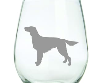 Irish Setter Glass FREE Personalization, Irish Setter Dog Mom Dad Christmas Gift