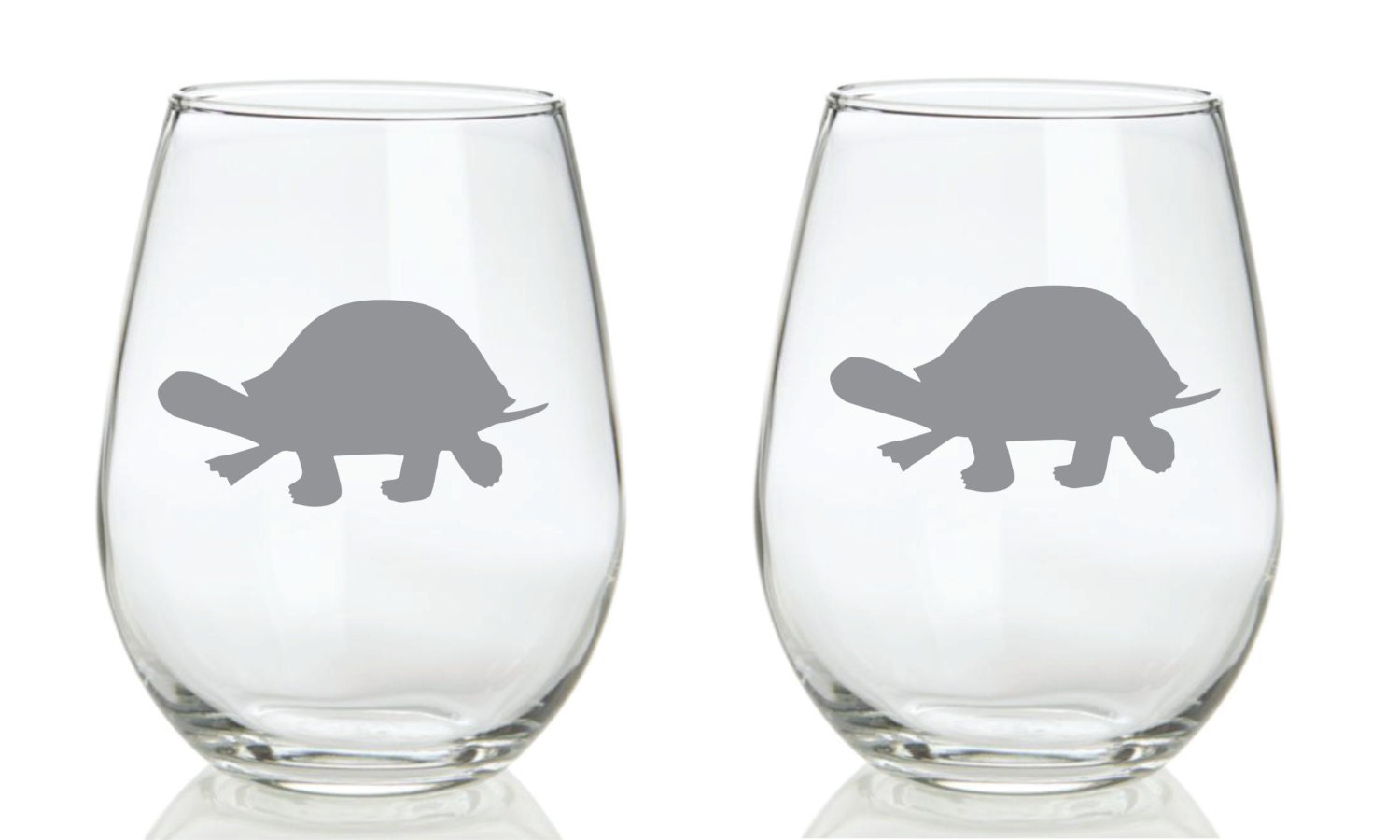 Etched Turtle Glass FREE Personalization Etsy