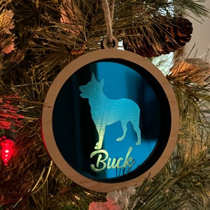 Heeler or ANY Dog Breed Ornament FREE Personalization