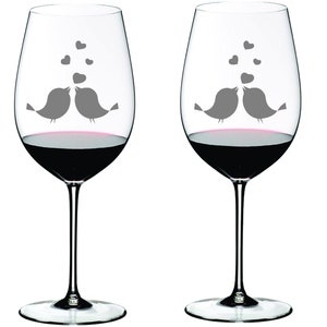 Bird Love Glass FREE Personalization
