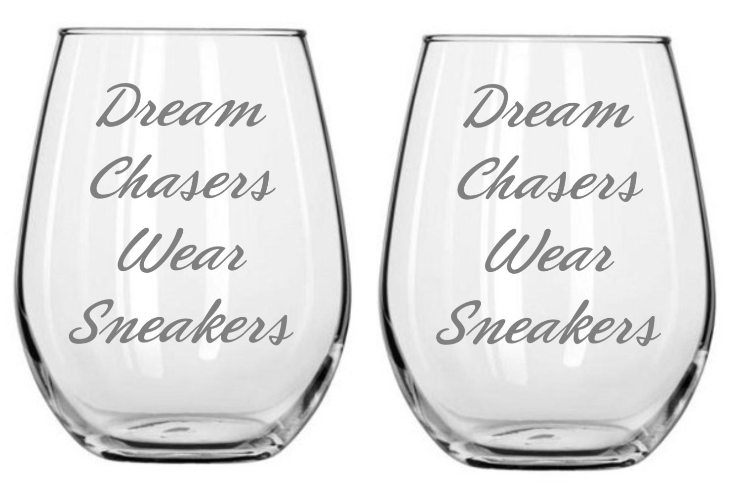 Running glass. Running glassware.