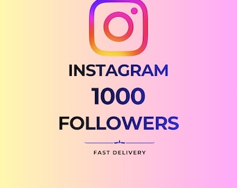1000 Instagram Followers | Social Media Growth Service | IG Boost (Fast Delivery)