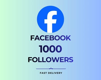 1000 seguidores en Facebook / Servicio real de crecimiento en redes sociales (Entrega rápida)