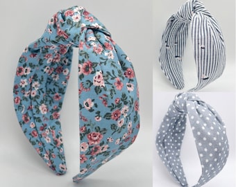 Knotted Headbands for Women, Headbands for Girls, Floral Headbands, Headbands For Women Knotted, Gift For Her, Summer Hair Accessories