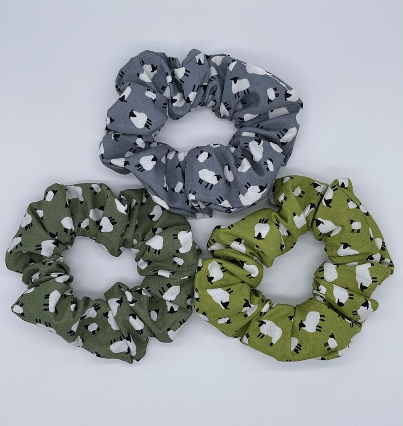 Handmade Sheep Hair Scrunchies 