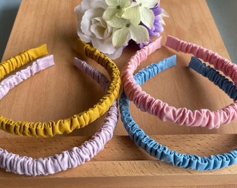 Skinny Scrunchie Headbands for Adults, Kids, Toddlers, Children Headbands