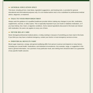 Diabetes Management Guide | Interactive PDF, Habit Tracker, Meal Plan (Digital Download) image 10