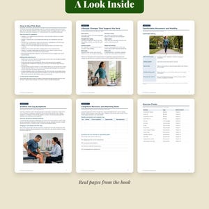Low Back Pain Relief Guide | 42 Page eBook, 14 Exercises, Fillable Trackers | Sciatica & Post Op Care | PDF + EPUB Instant Download image 3