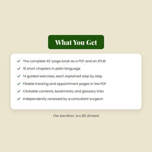 Low Back Pain Relief Guide | 42 Page eBook, 14 Exercises, Fillable Trackers | Sciatica & Post Op Care | PDF + EPUB Instant Download image 2
