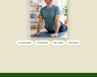 Low Back Pain Relief Guide | 42 Page eBook, 14 Exercises, Fillable Trackers | Sciatica & Post Op Care | PDF + EPUB Instant Download