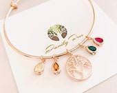 Mom Birthstone Charm Bracelet for woman, Personalized Jewelry Personalized gifts for Her Nana Birthday Gift Mothers Day Custom Gifts for MOM