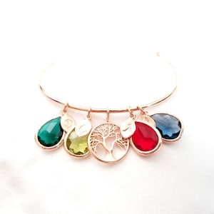 Birthstone Bracelet for Mom, Grandma Family Birthstone Bracelet, Family Birthstones, Personalized Gifts for mom, Mothers Day Gift, Nana gift