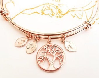 Birthstone Bracelet For Women Personalized Gifts for Mom INITIAL Jewelry Gifts for Her Charm Bracelet Handmade Jewelry Mothers Day Gifts