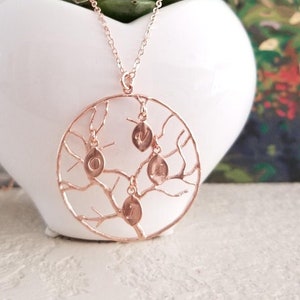 Personalized Gift for mom, Family Initial Necklaces for women, Birthstone Jewelry, Gift for Grandma, Unique Gift for her, Best Grandma gift image 3