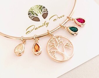 Personalized Gift, Birthstone Bracelet For Mom, Unique Nana Gift,  Mom Gift, Custom Jewelry, Christmas Gift for Her, Ready to ship gift