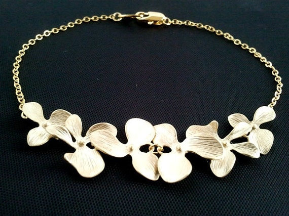 Bracelet Perles Orchidee Acier Inox Argento - Bijou Femme Réglable - Neuf Avec étiquettes