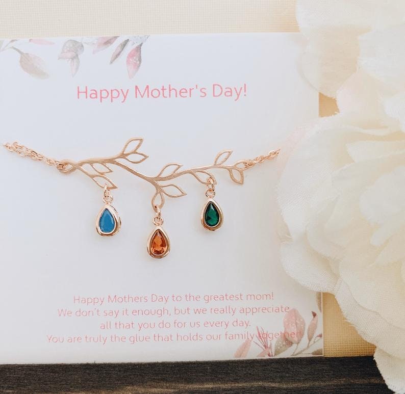 Mother's Day Gift for Mom Birthstone Jewelry Gift from Daughter Son Personalized Gift for MOM Birthstone Bracelet for Women New Mom Gift image 3