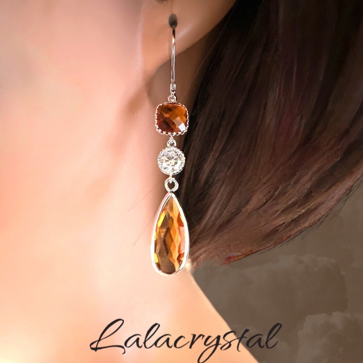 925 Orecchini A Cerchio In Argento Sterling Con Micro Pavé Di - Foto 3