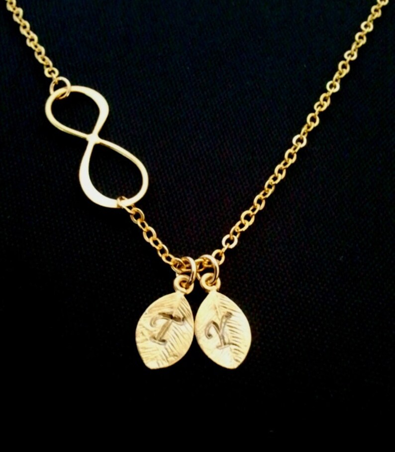 Personalized Necklace Personalized Jewelry Infinity Etsy