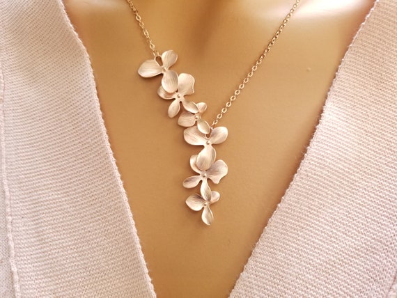 Women's Designer Bridal Clover Flower Strand Necklace
