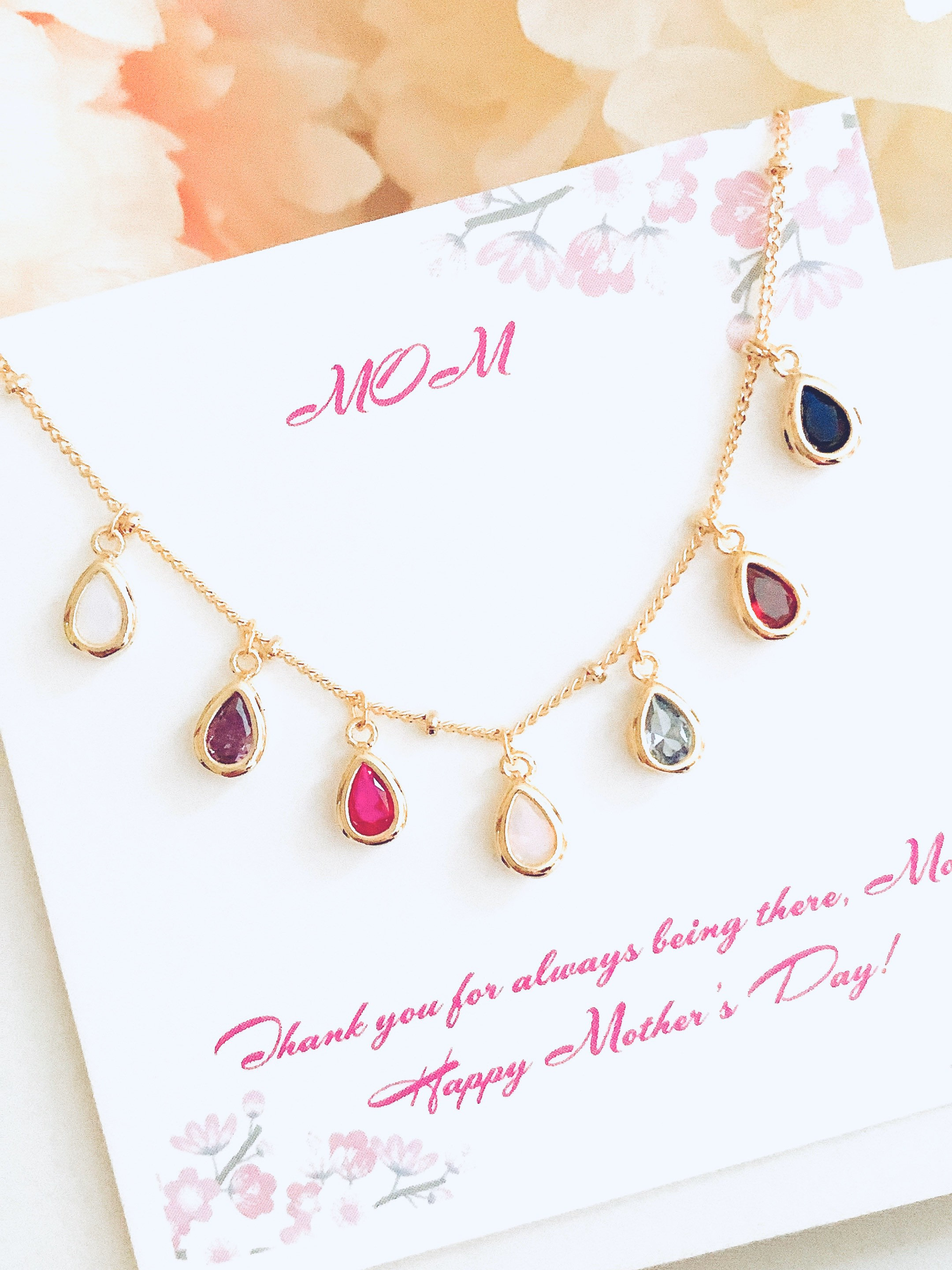 Mothers Personalized Jewelry Birthstone 