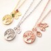 Personalized Necklace Mother's Day Gift for Mom, Personalized Gifts for Her, Kids Initial Jewelry, Mommy Necklace Family Tree Nana Necklace 