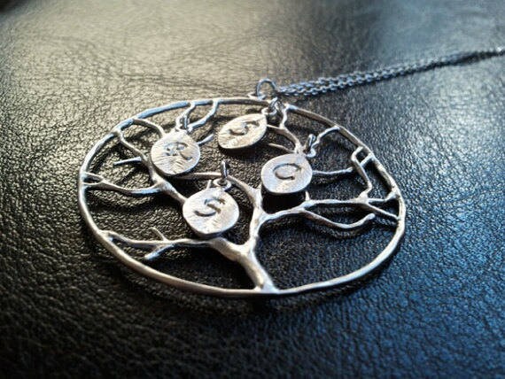 FAMILY TREE Necklace Birthstone Jewelry 
