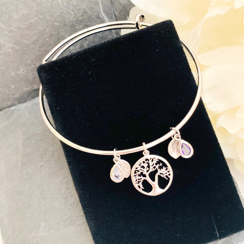 Mama Birthstone Armband Benutzerdefinierte Initial Schmuck Geschenk für Mama Geburtstagsgeschenk für Mama Birthstone Armband für Oma Muttertagsgeschenk für Mama Bild 5