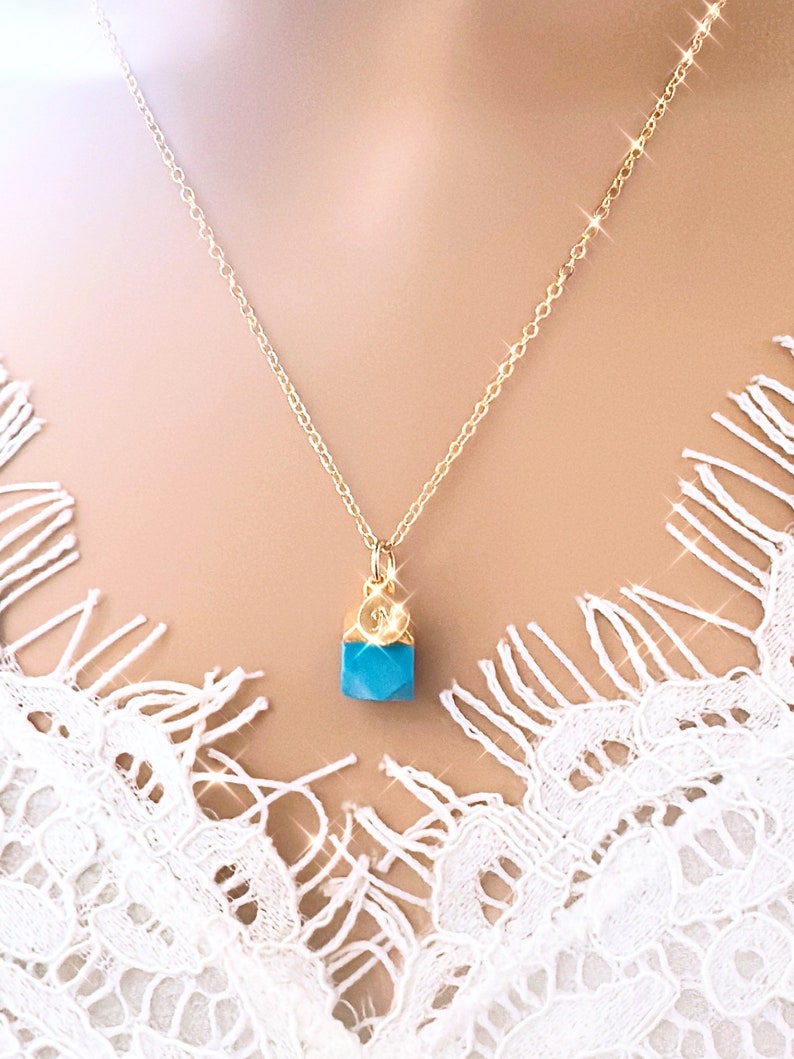 Collier familial personnalisé avec pierres de naissance, collier initial, cadeau personnalisé pour maman, cadeau pour grand-mère, pierre de naissance, bijoux pour maman, cadeau fête des mères image 6