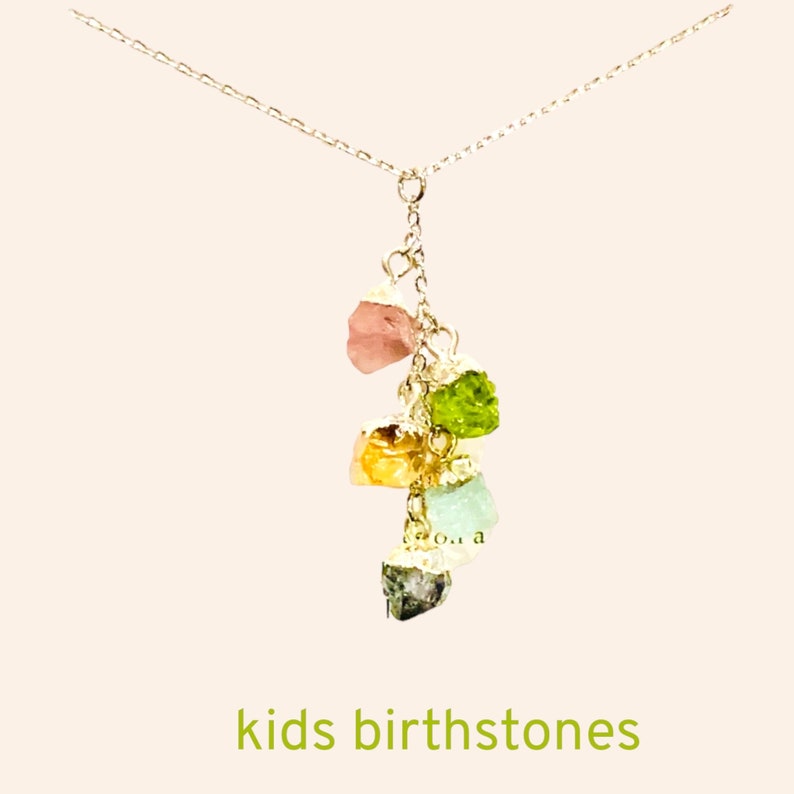 Customized Family Birthstone Necklace, Initial Necklace, Personalized Gift for Mom, Gift for Grandma Birthstone Mom Jewelry Mothers day gift image 7