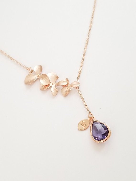 Birthstones 14ct Yellow Gold February Amethyst Necklace — Annoushka US