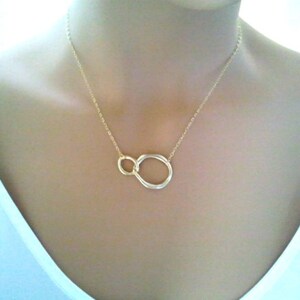 Infinity Necklace, Circle Pendant Necklace, Bridesmaid Gift Birthday gift for Gril Friend, Best Valentines Day Gifts for Her image 2