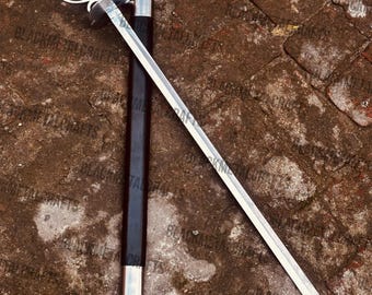 James Norrington Ceremonial Sword – J2 Steel, Bull Horn Handle, Functional Replica