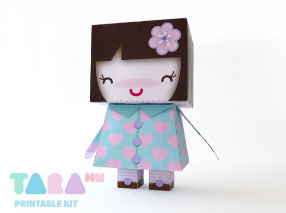 Corresponsal Autónomo charla DIY Muñeca Recortable Muñeca de Papel Muñeca Kawaii Muñeca - Etsy España