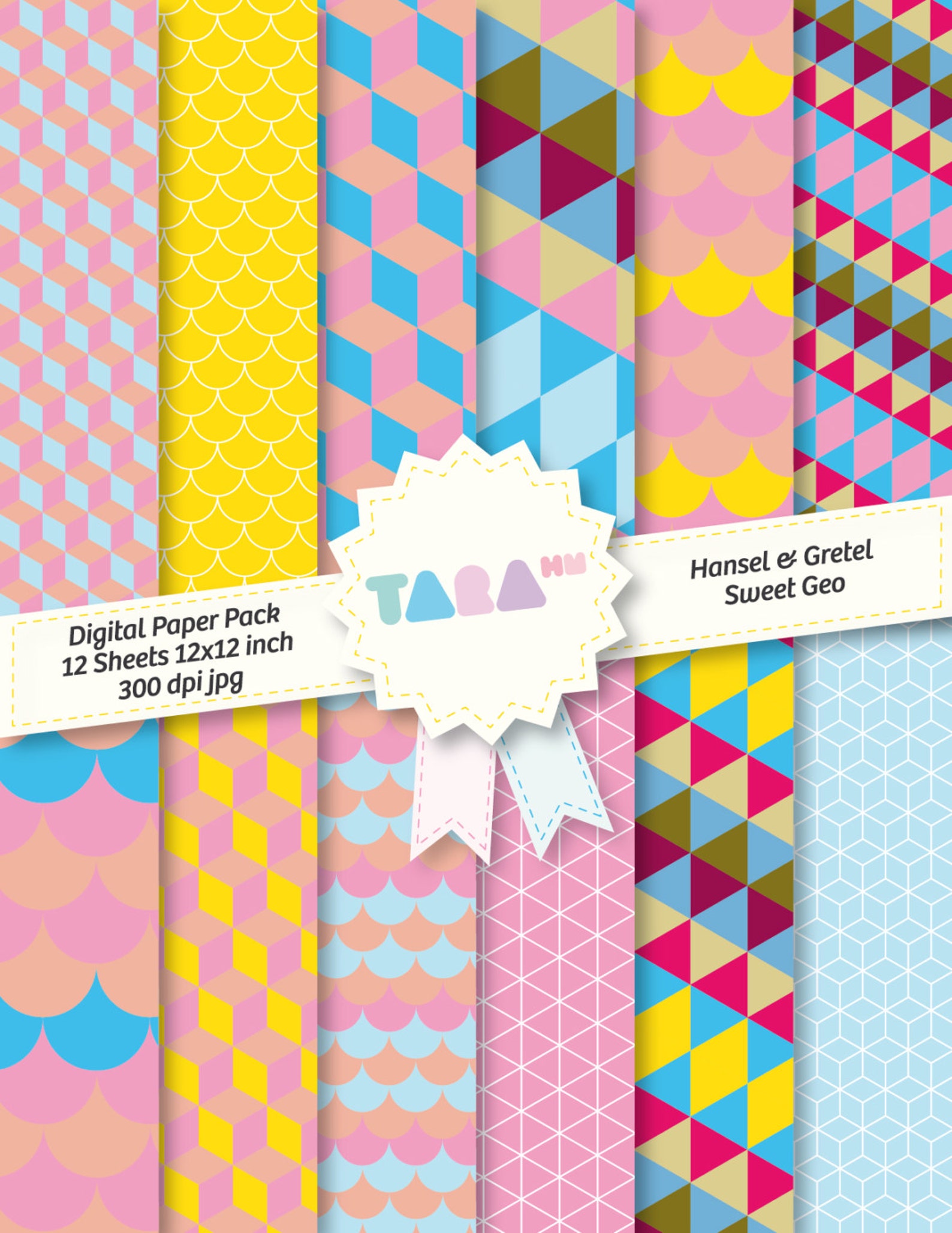 Digital Scrapbook Paper 12 Files Digital Scrapbooking 12 Jpg Etsy