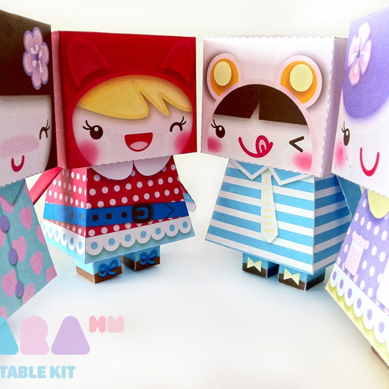Kawaii Paper Dolls - Etsy