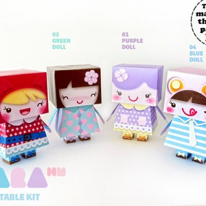 DIY Printable Cutout Dolls Set of 4, DIY Paper Toy, Printable Dolls ...
