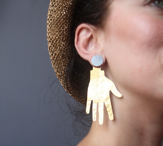 Madewell hand earrings new arrivals
