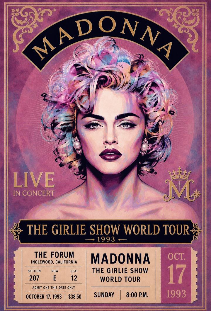 Madonna Girlie Show - Etsy