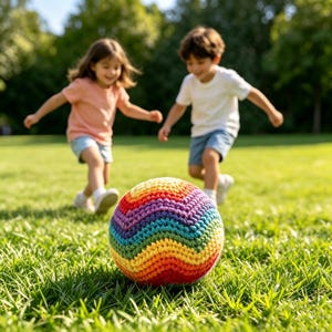 3-teiliges Set handgefertigter gehäkelter Hacky Sacks, Regenbogen-Fußsäcke, Jonglierspielzeug, Spielbälle für draußen