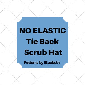 SKULL CAP, No Elastic Tie Back Pixie Skull Hat Sewing Pattern©