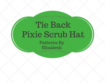Pixie Scrub Hut zum Binden Schnittmuster©