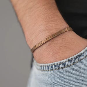 Handcrafted Bronze Natural Stone Bracelet